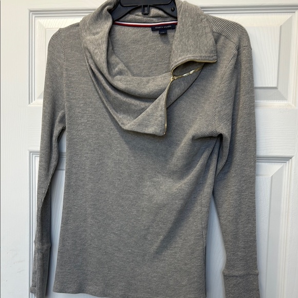 Tommy Hilfiger Sweaters - Tommy Hilfiger Light Gray Cowl Neck Sweater